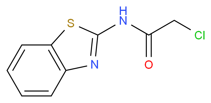 N-1,3-Benzothiazol-2-yl-2-chloroacetamide_分子结构_CAS_)