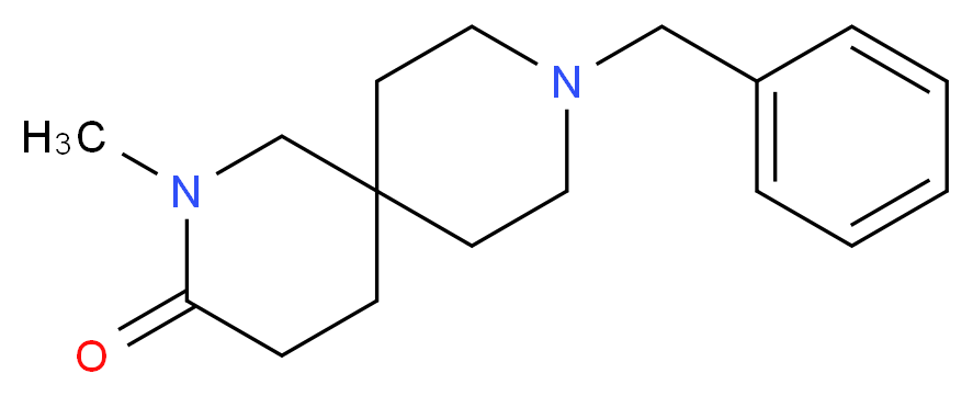 9-benzyl-2-methyl-2,9-diazaspiro[5.5]undecan-3-one_分子结构_CAS_)