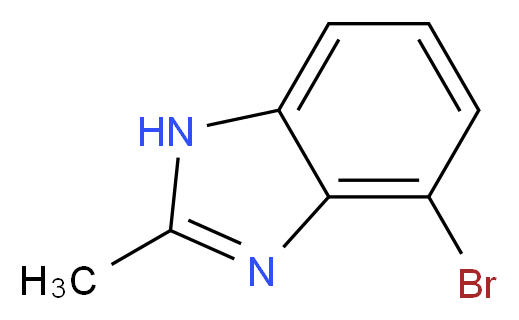 4-bromo-2-methyl-1H-1,3-benzodiazole_分子结构_CAS_20223-87-4