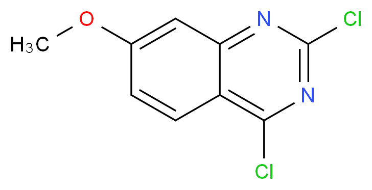 2,4-dichloro-7-methoxyquinazoline_分子结构_CAS_62484-31-5