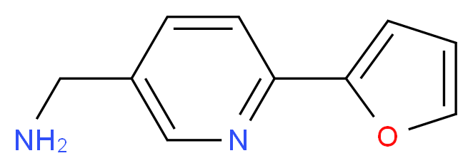 [6-(2-furyl)pyrid-3-yl]methylamine_分子结构_CAS_441055-75-0)