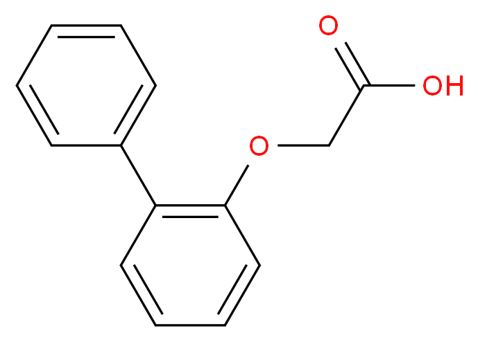 2-(2-phenylphenoxy)acetic acid_分子结构_CAS_5348-75-4