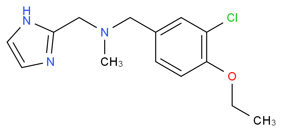(3-chloro-4-ethoxybenzyl)(1H-imidazol-2-ylmethyl)methylamine_分子结构_CAS_)