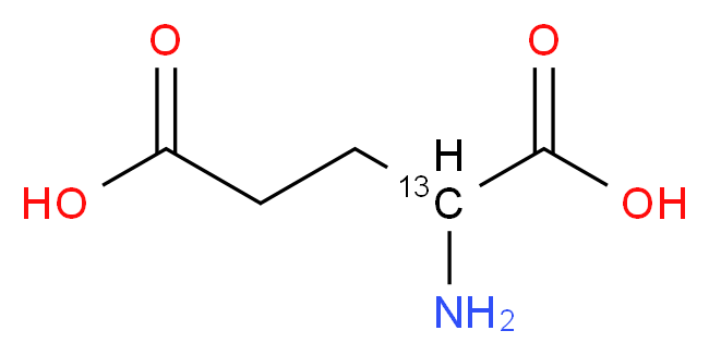 2-amino(2-<sup>1</sup><sup>3</sup>C)pentanedioic acid_分子结构_CAS_108395-12-6