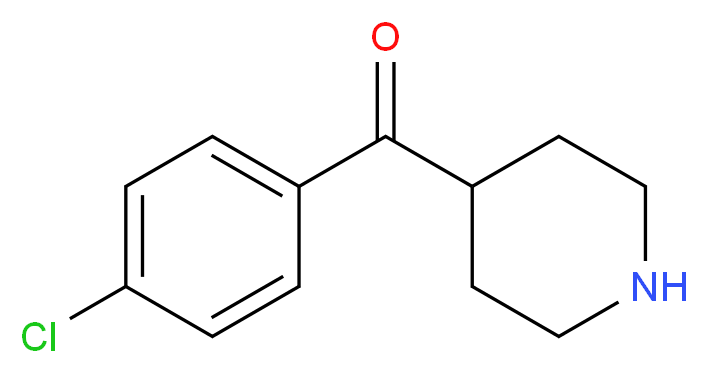 4-(4-Chlorobenzoyl)piperidine_分子结构_CAS_53220-41-0)