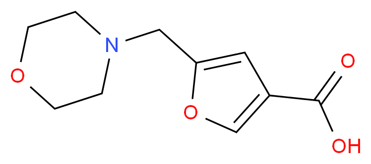 5-(morpholin-4-ylmethyl)furan-3-carboxylic acid_分子结构_CAS_932854-92-7