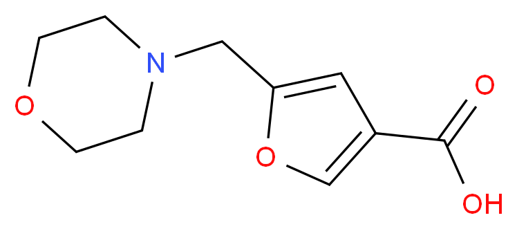 5-(4-Morpholinylmethyl)-3-furoic acid_分子结构_CAS_932854-92-7)