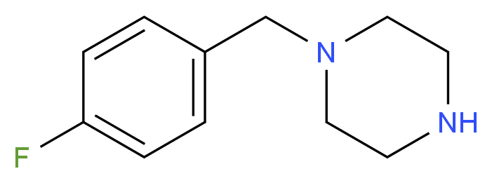 1-[(4-fluorophenyl)methyl]piperazine_分子结构_CAS_)