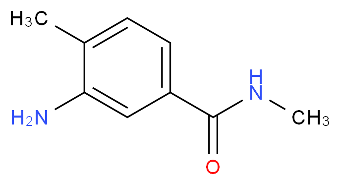 3-Amino-N,4-dimethylbenzamide_分子结构_CAS_54884-19-4)