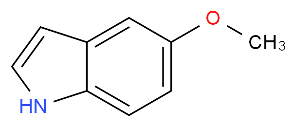 5-methoxy-1H-indole_分子结构_CAS_1006-94-6