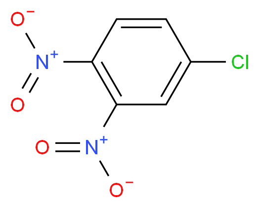 4-chloro-1,2-dinitrobenzene_分子结构_CAS_610-40-2
