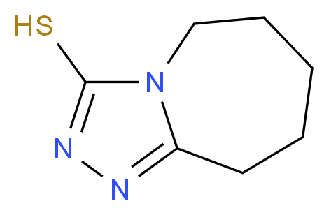 6,7,8,9-Tetrahydro-5H-[1,2,4]triazolo[4,3-a]azepine-3-thiol_分子结构_CAS_13805-41-9)