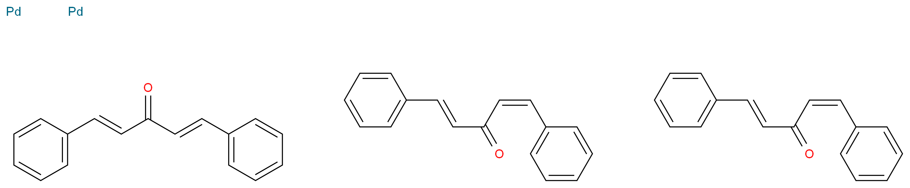 (1E,4E)-1,5-diphenylpenta-1,4-dien-3-one bis((1Z,4E)-1,5-diphenylpenta-1,4-dien-3-one) dipalladium_分子结构_CAS_51364-51-3