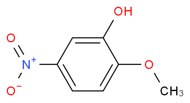 2-甲氧基-5-硝基苯酚_分子结构_CAS_636-93-1)