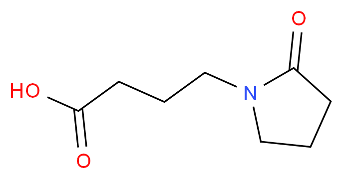 4-(2-oxopyrrolidin-1-yl)butanoic acid_分子结构_CAS_6739-80-6