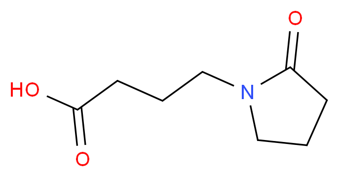 4-(2-oxopyrrolidin-1-yl)butanoic acid_分子结构_CAS_6739-80-6)