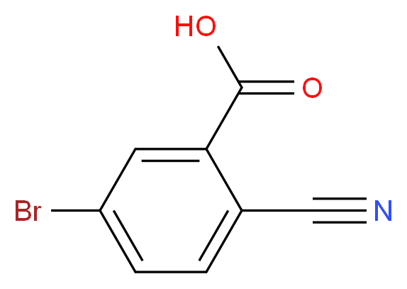 5-bromo-2-cyanobenzoic acid_分子结构_CAS_1032231-28-9