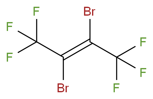 (2E)-2,3-dibromo-1,1,1,4,4,4-hexafluorobut-2-ene_分子结构_CAS_384-51-0