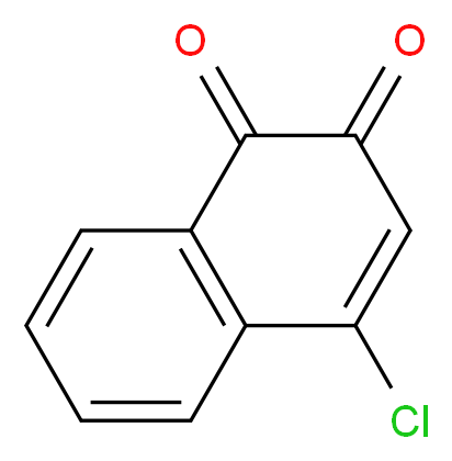 4-chloro-1,2-dihydronaphthalene-1,2-dione_分子结构_CAS_6655-90-9