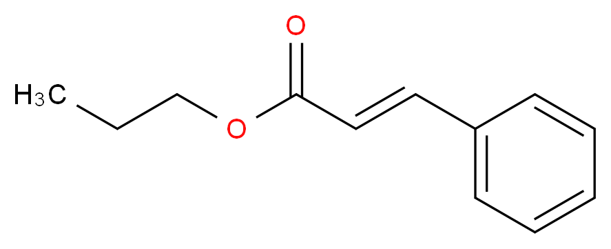 propyl (2E)-3-phenylprop-2-enoate_分子结构_CAS_7778-83-8