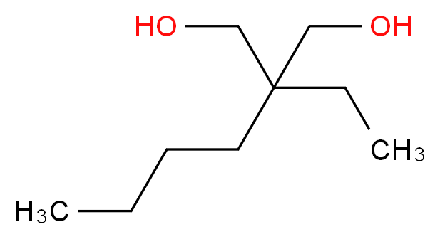 2-丁基-2-乙基-1,3-丙二醇_分子结构_CAS_115-84-4)