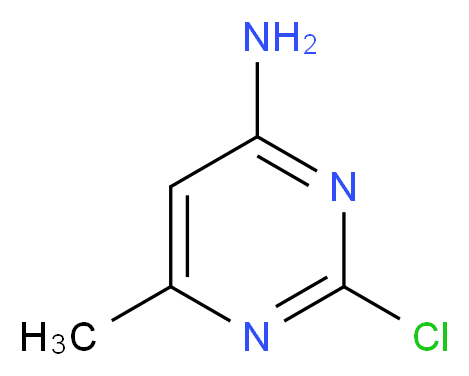 2-chloro-6-methylpyrimidin-4-amine_分子结构_CAS_)