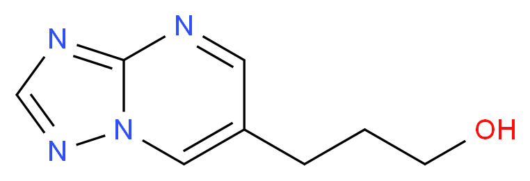 3-{[1,2,4]triazolo[1,5-a]pyrimidin-6-yl}propan-1-ol_分子结构_CAS_85599-32-2