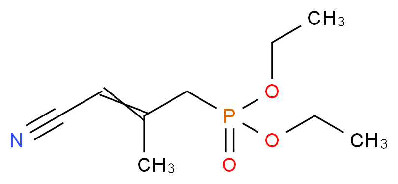 Diethyl (3-cyano-2-methylallyl)phosphonate_分子结构_CAS_87549-50-6)