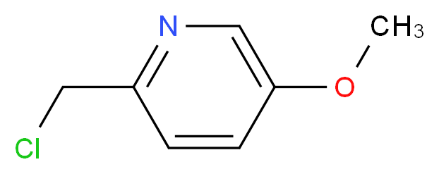 2-(chloromethyl)-5-methoxypyridine_分子结构_CAS_120870-79-3)