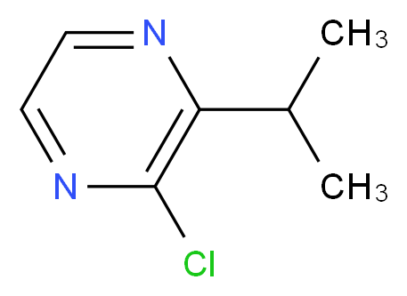 2-chloro-3-(propan-2-yl)pyrazine_分子结构_CAS_57674-20-1