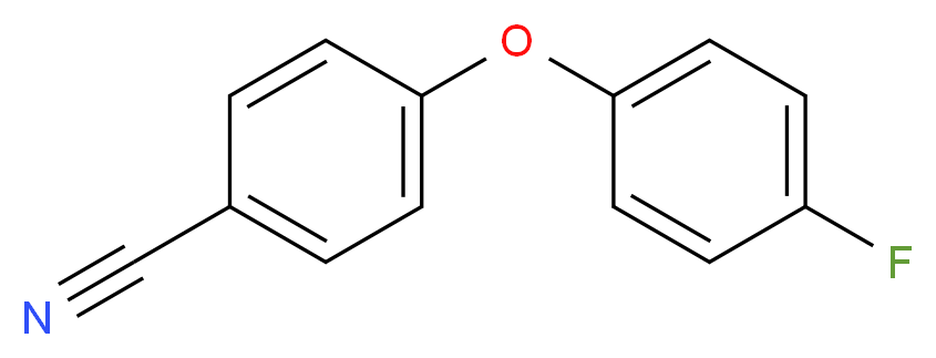 4-(4-氟苯氧基)苯腈_分子结构_CAS_215589-24-5)