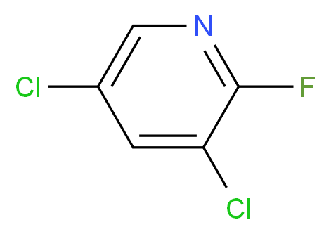 3,5-Dichloro-2-fluoropyridine_分子结构_CAS_823-56-3)