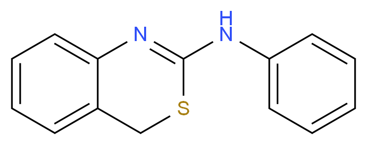 N-phenyl-4H-3,1-benzothiazin-2-amine_分子结构_CAS_109768-66-3