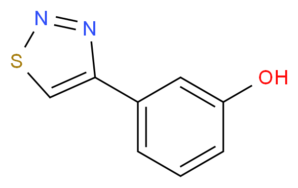 3-(1,2,3-Thiadiazol-4-yl)phenol_分子结构_CAS_)