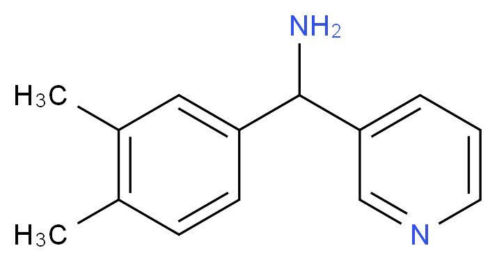 1-(3,4-dimethylphenyl)-1-(3-pyridinyl)methanamine_分子结构_CAS_1015846-84-0)