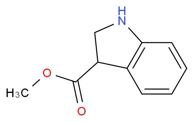 methyl 2,3-dihydro-1H-indole-3-carboxylate_分子结构_CAS_)