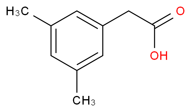 3,5-二甲基苯基乙酸_分子结构_CAS_42288-46-0)