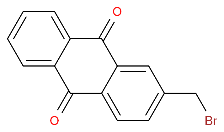 2-(bromomethyl)-9,10-dihydroanthracene-9,10-dione_分子结构_CAS_7598-10-9