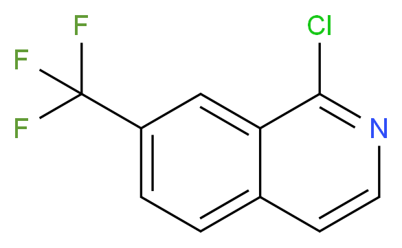 1-chloro-7-(trifluoromethyl)isoquinoline_分子结构_CAS_1196154-02-5