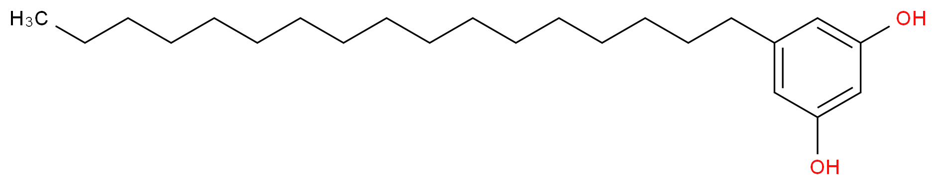 5-十七烷基间苯二酚_分子结构_CAS_41442-57-3)
