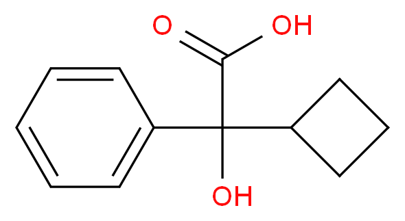 2-Cyclobutyl-2-hydroxy-2-phenylacetic acid_分子结构_CAS_1460-47-5)