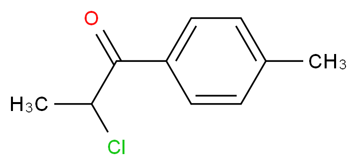 2-chloro-1-(4-methylphenyl)propan-1-one_分子结构_CAS_69673-92-3