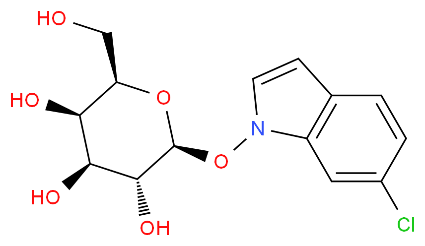 6-Chloro-3-indolyl β-D-glucopyranoside_分子结构_CAS_159954-28-6)