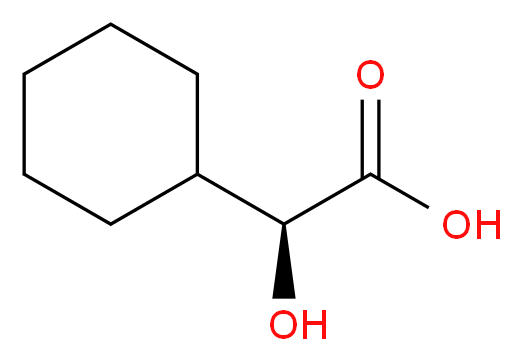 (2S)-2-cyclohexyl-2-hydroxyacetic acid_分子结构_CAS_61475-31-8