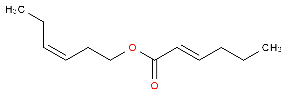 (3Z)-hex-3-en-1-yl (2E)-hex-2-enoate_分子结构_CAS_53398-87-1
