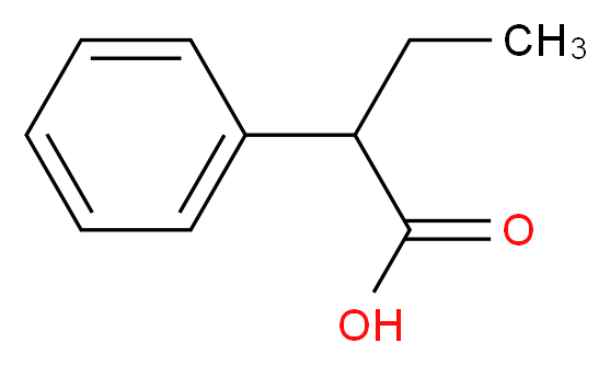 2-phenylbutanoic acid_分子结构_CAS_90-27-7