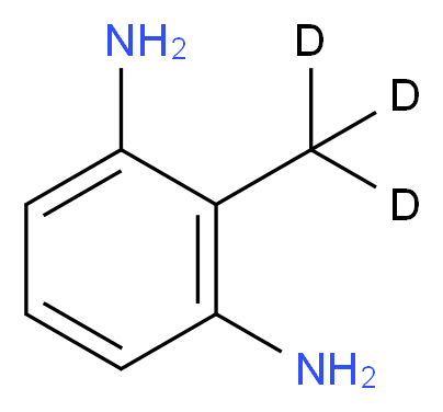 2-(<sup>2</sup>H<sub>3</sub>)methylbenzene-1,3-diamine_分子结构_CAS_362049-58-9