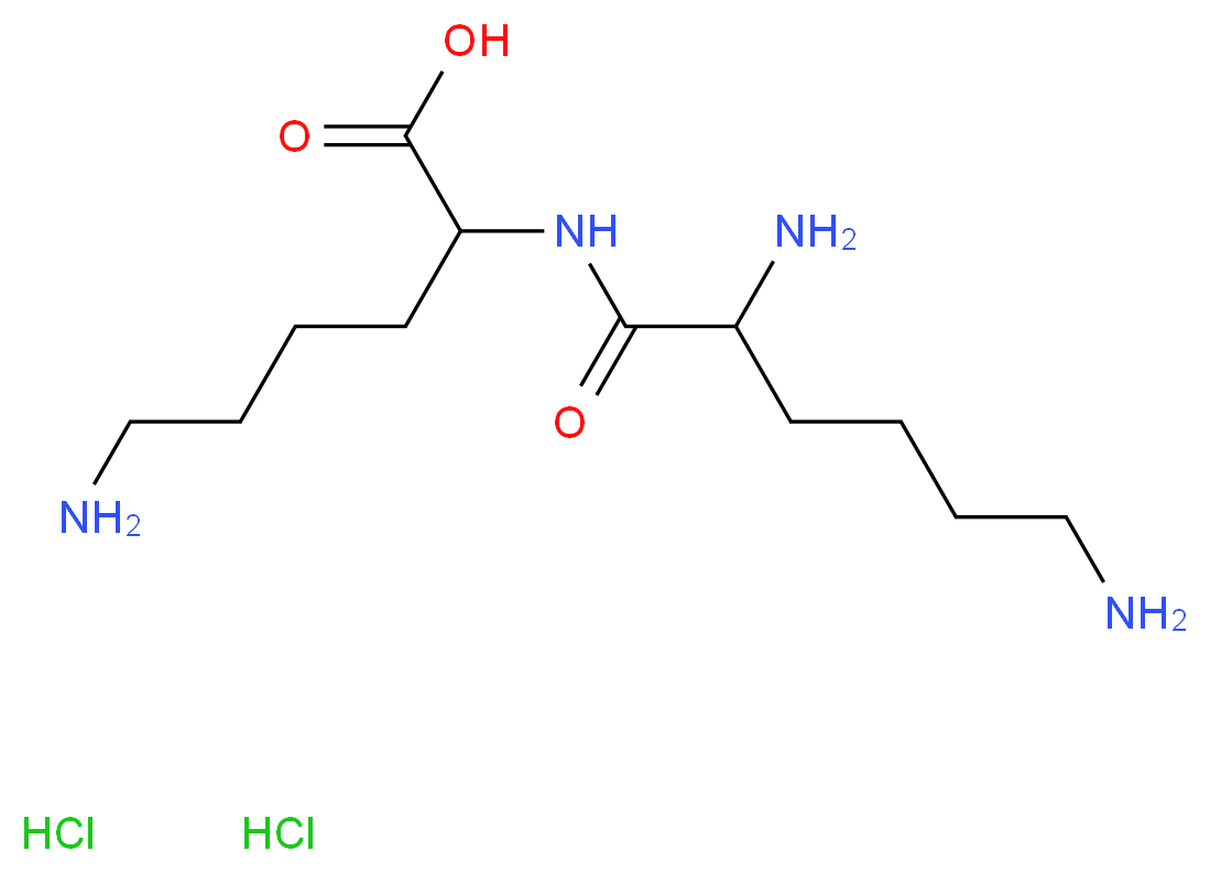 6-amino-2-(2,6-diaminohexanamido)hexanoic acid dihydrochloride_分子结构_CAS_52123-30-5