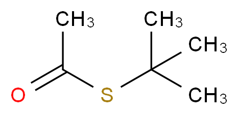 S-叔丁基硫代乙酸酯_分子结构_CAS_999-90-6)