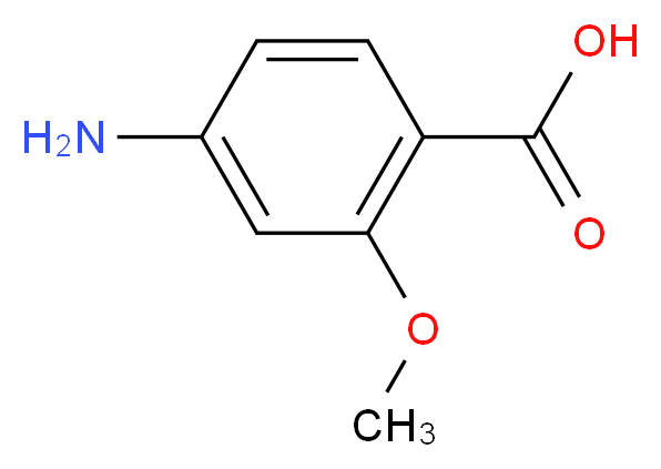 4-Amino-2-methoxybenzenecarboxylic acid_分子结构_CAS_2486-80-8)